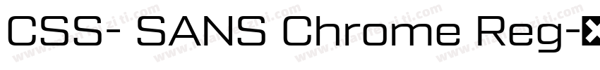 CSS- SANS Chrome Reg字体转换
